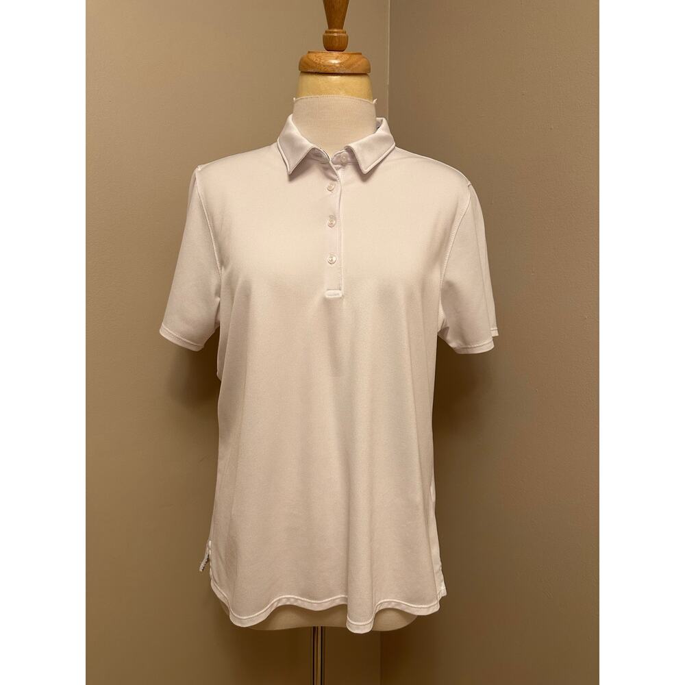 Vineyard Vines Performance Polo Solid White Sz La… - image 1